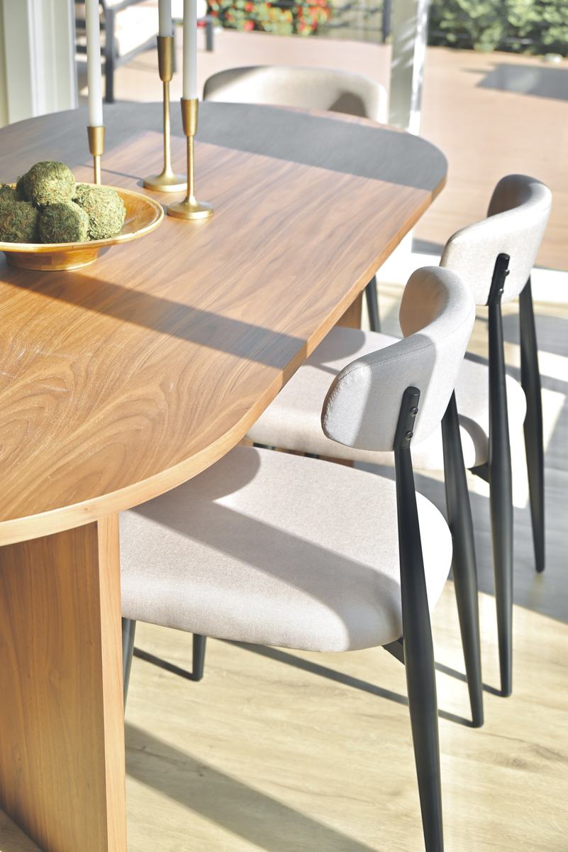 Dining room staged by Top Staging And Design at the Bellevue project