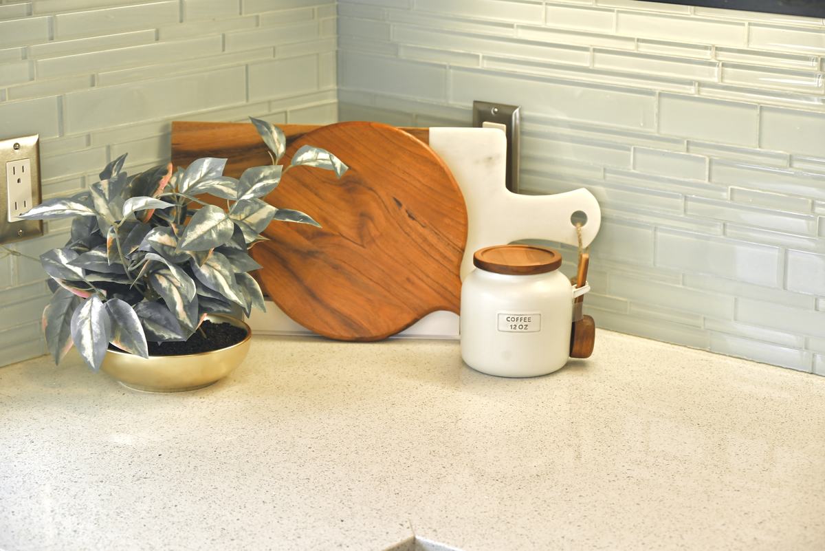 Kitchen staged by Top Staging And Design at the Bellevue project
