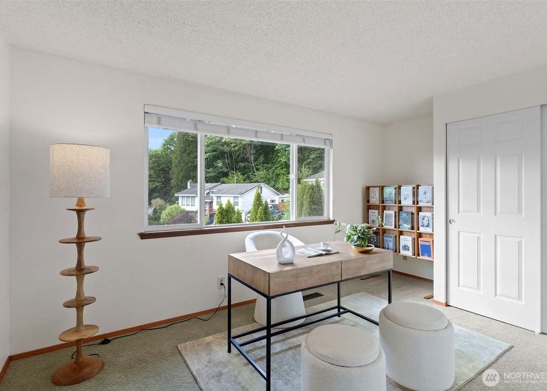 Office staged by Top Staging And Design at a home in Bellevue